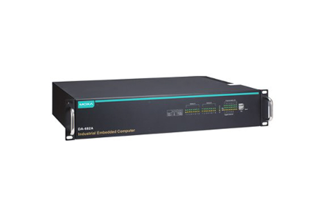 Moxa DA-682A-C3-DPP x86 2U 19-inch rackmount computers with 3rd Gen Intel® Celeron® or Core™ i3 or i7 CPU, 6 gigabit Ethernet ports, and 2 PCI expansion slots