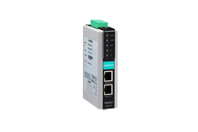 MGate MB3270I-T Moxa MGate MB3270I-T 1 and 2-port advanced serial-to-Ethernet Modbus gateways