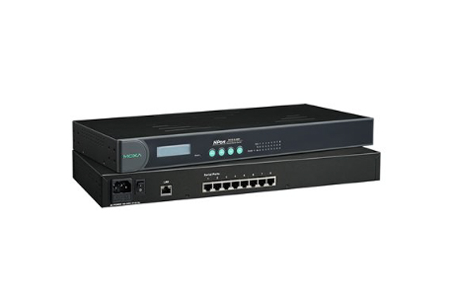 NPort 5630-8 Moxa NPort 5630-8 8 and 16-port RS-232/422/485 rackmount serial device servers