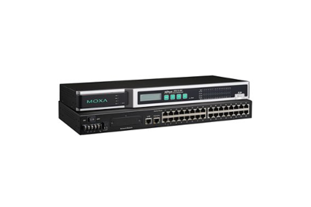 NPort 6650-32-48V Moxa NPort 6650-32-48V 4/8/16/32-port RS-232/422/485 secure terminal servers