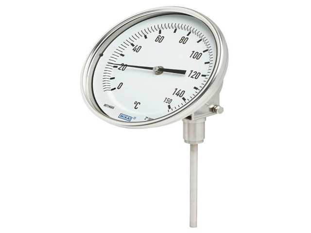 52878365 Wika 52878365 Bimetal Industrial Grade Thermometer Model TG53 3 Inch Dial 50/550° F & -40/100° C 1/2 NPT Back Mount Adjustable Stainless Steel Case