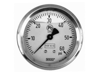 4 inch liquid filled pressure gauge