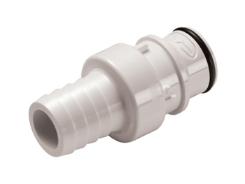 89300 CPC Colder Products 89300 HFCD221035 NSF 5/8 Hose Barb Valved In-Line Coupling Insert
