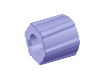 LMSL91 CPC Colder Products LMSL91 Ring Fitting Stationary Luer Lock Purple Tint Polycarbonate